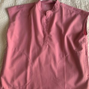 Figs Rafaela chalk pink top. Size medium. Worn 1x